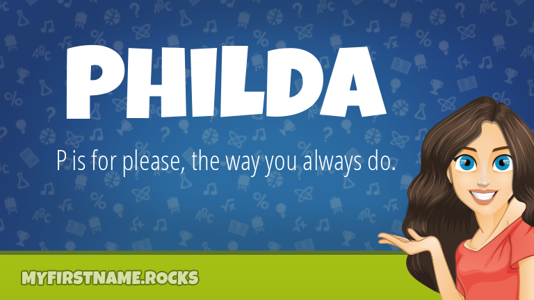 My First Name Philda Rocks!