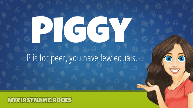 My First Name Piggy Rocks!