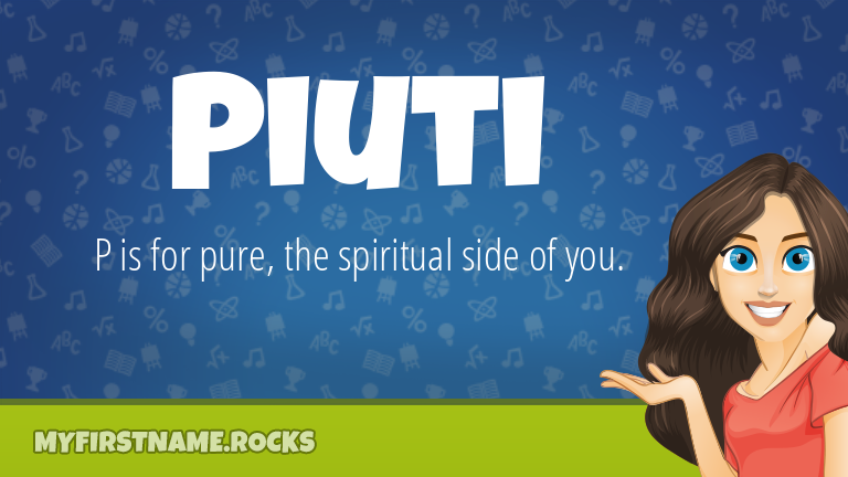 My First Name Piuti Rocks!