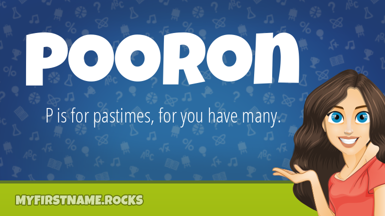 My First Name Pooron Rocks!