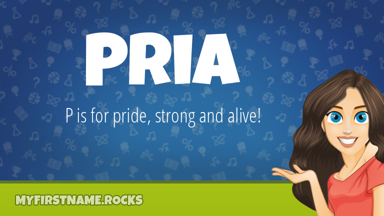 My First Name Pria Rocks!