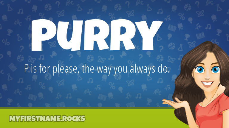 My First Name Purry Rocks!