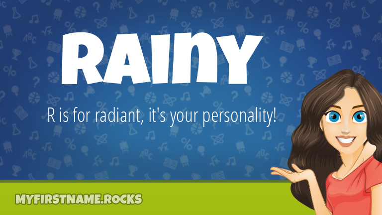 My First Name Rainy Rocks!