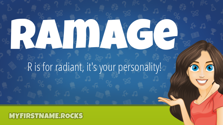 My First Name Ramage Rocks!