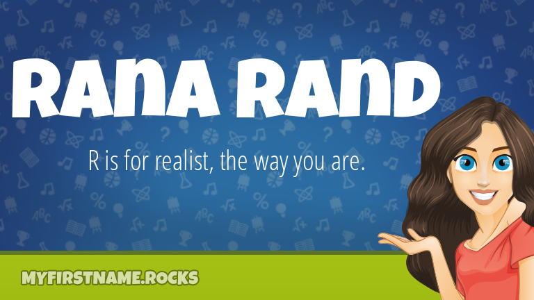 My First Name Rana Rand Rocks!