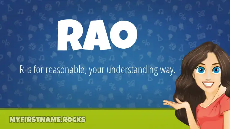 Rao First Name Personality & Popularity