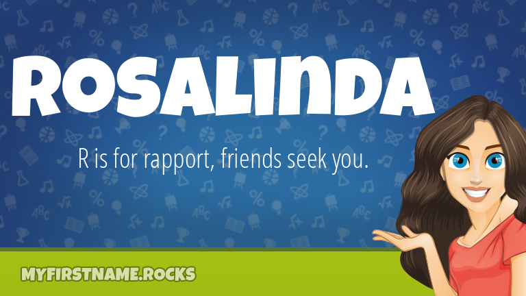 My First Name Rosalinda Rocks!