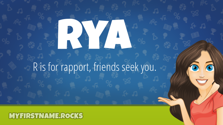 My First Name Rya Rocks!