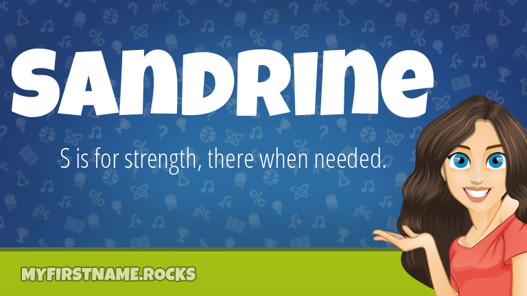 My First Name Sandrine Rocks!