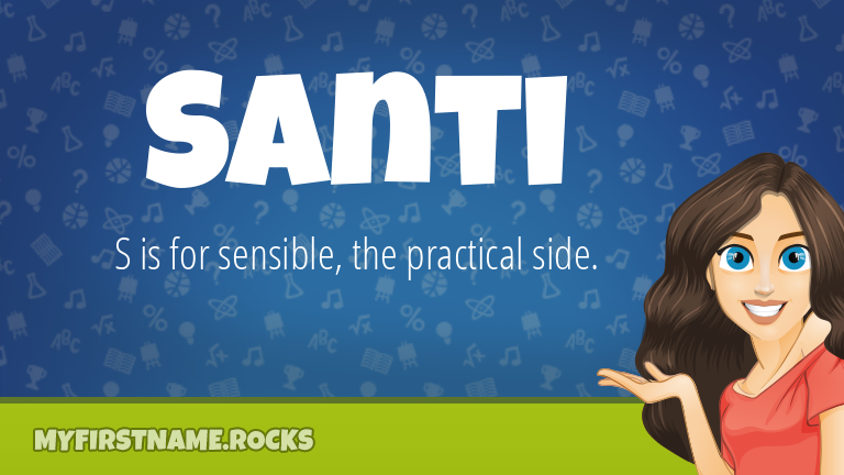 My First Name Santi Rocks!