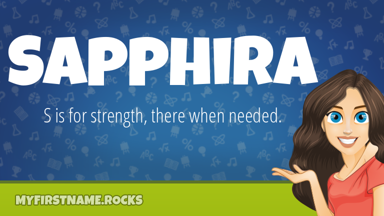 My First Name Sapphira Rocks!