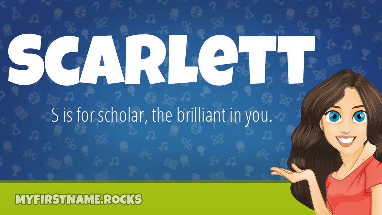 My First Name Scarlett Rocks!