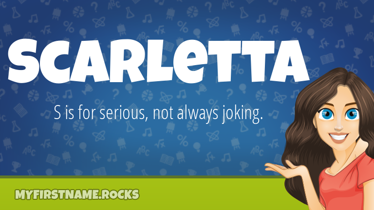 My First Name Scarletta Rocks!