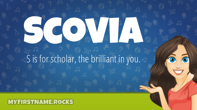 My First Name Scovia Rocks!