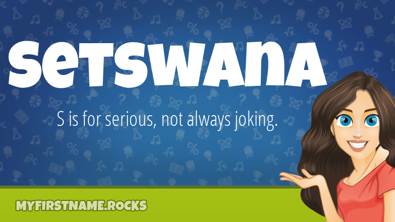 My First Name Setswana Rocks!