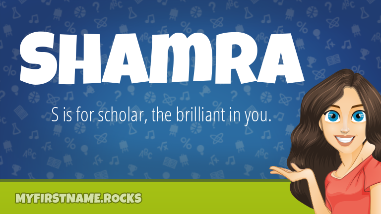 My First Name Shamra Rocks!