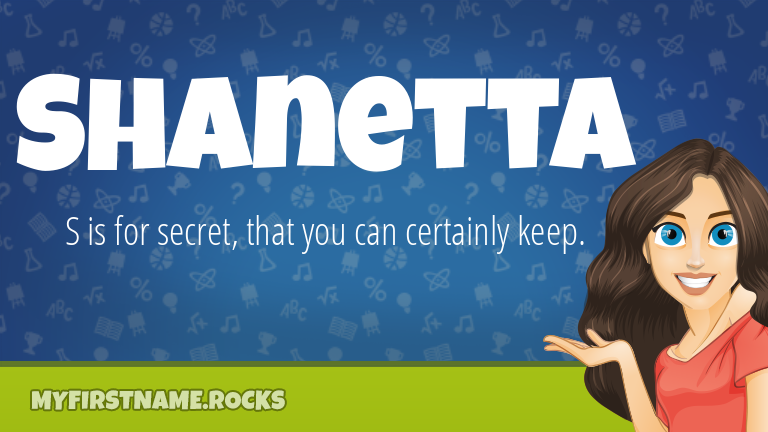 My First Name Shanetta Rocks!