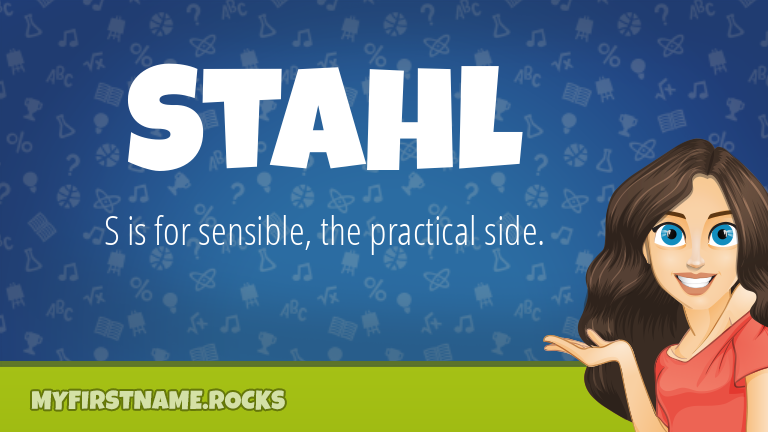 My First Name Stahl Rocks!