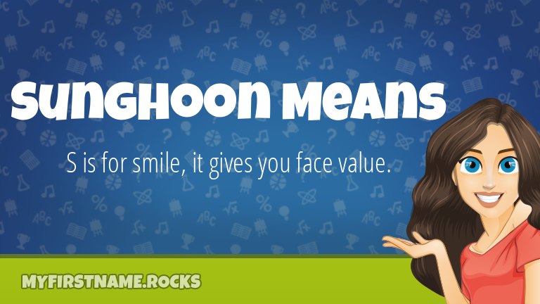 My First Name Sunghoon Means Rocks!