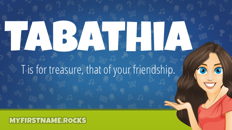 My First Name Tabathia Rocks!