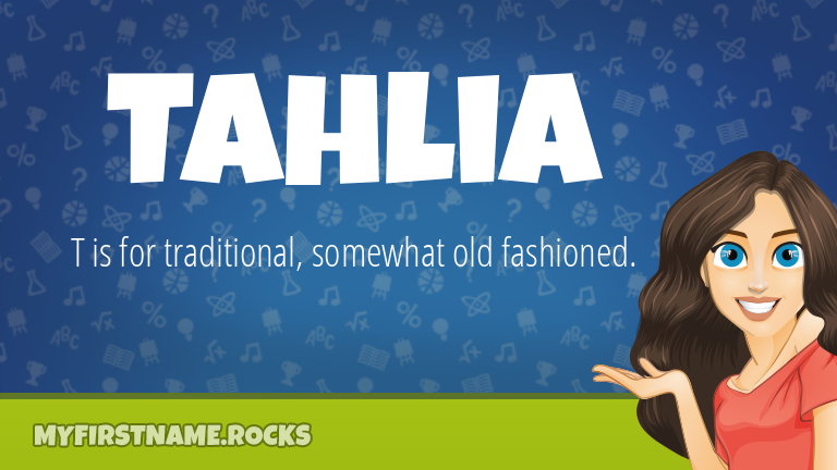 My First Name Tahlia Rocks!