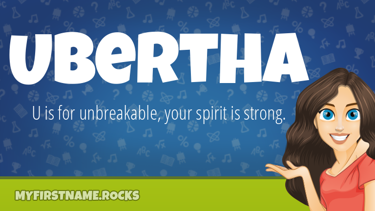 My First Name Ubertha Rocks!