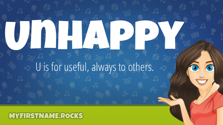 My First Name Unhappy Rocks!