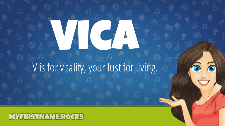 My First Name Vica Rocks!