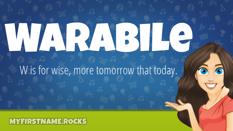 My First Name Warabile Rocks!