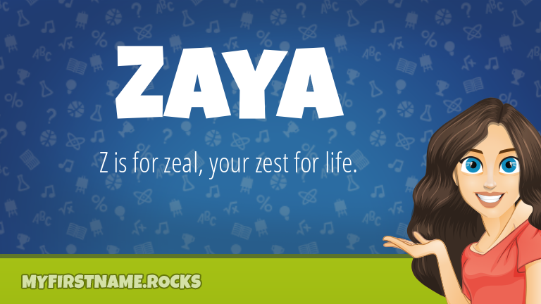 My First Name Zaya Rocks!