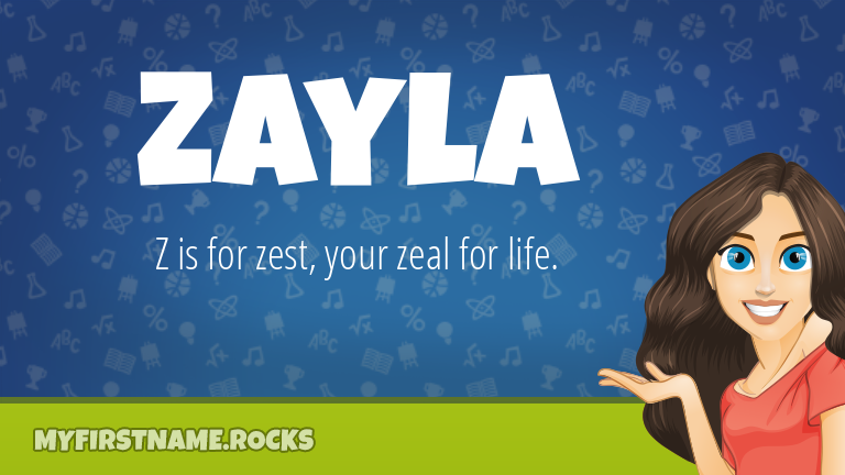My First Name Zayla Rocks!