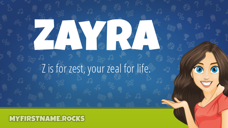 My First Name Zayra Rocks!