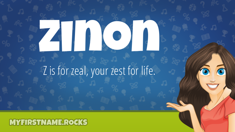My First Name Zinon Rocks!