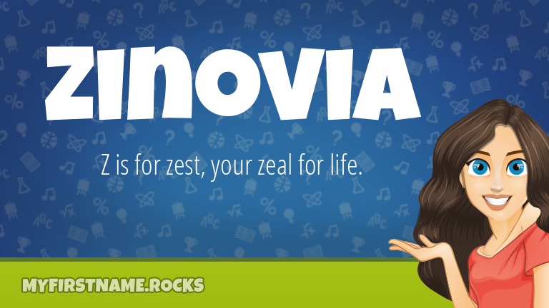 My First Name Zinovia Rocks!
