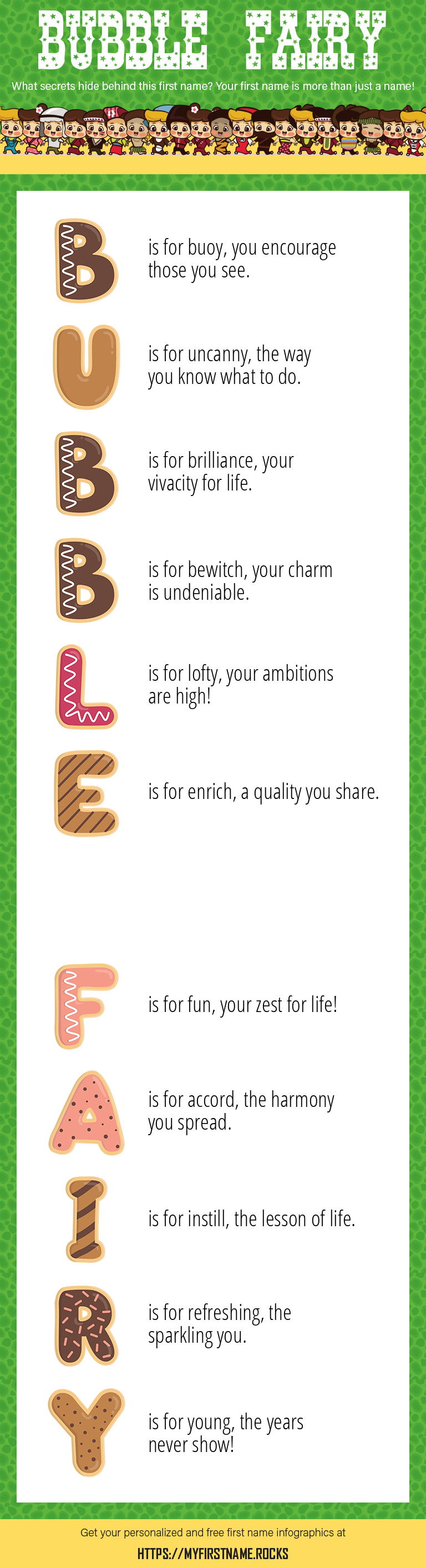 Bubble Fairy Infographics