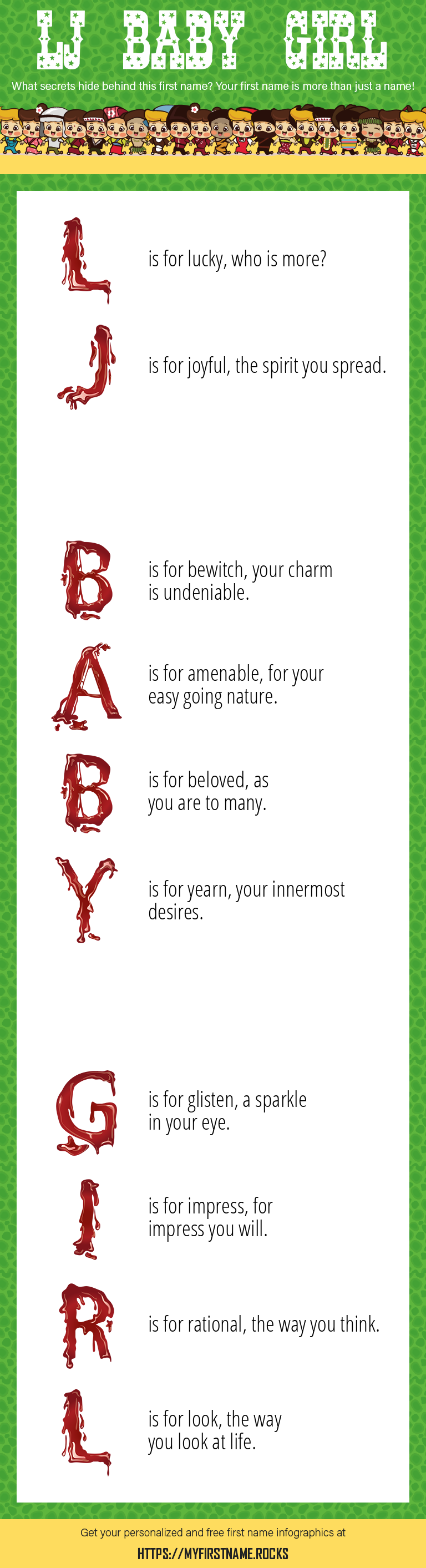 Lj Baby Girl Infographics
